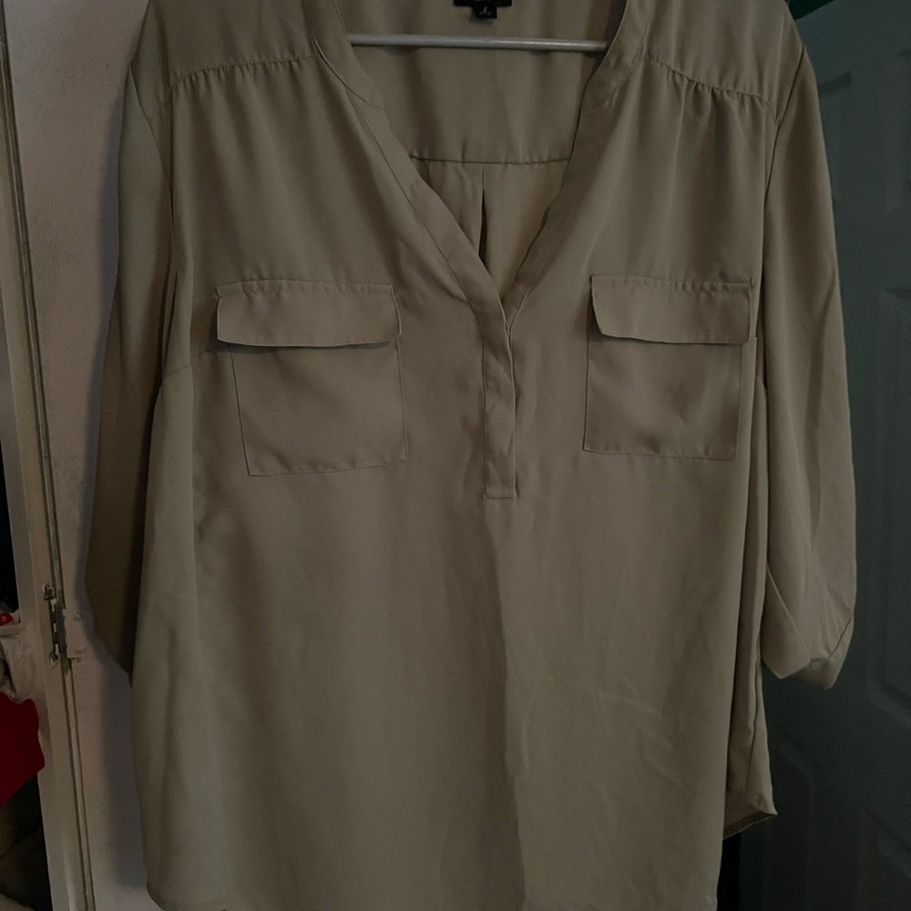 Torrid. Olive green. Dress shirt